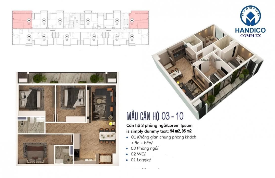 Căn hộ chung cư Handico 33 Lê Văn Lương 95m² giá 9.5 tỷ - Sẵn sàng nhận nhà ngay!