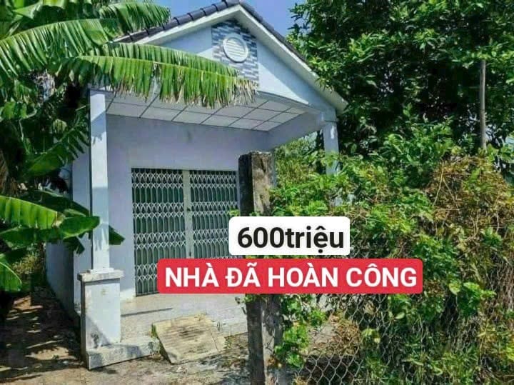 Nhà hoàn công tại xã Hòa Phú, Châu Thành, Long An 162m² giá chỉ 600 triệu - Đầu tư sinh lời!