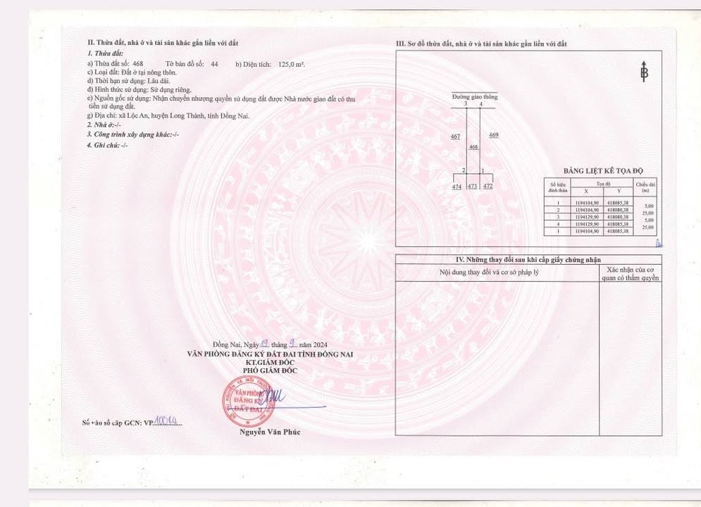 Đất nền Lộc An - Long Thành 125m² giá 4.6 tỷ - Vị trí đẹp đối diện công viên!