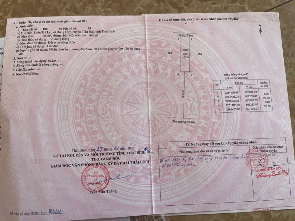 Nhà 2 tầng 100m² thôn Trà Lý, Đông Quý – Giá tốt cho người thiện chí!