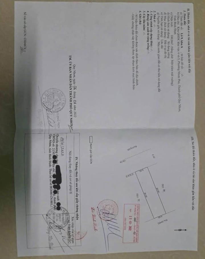 Đất nền 100m² tại Nhơn Phú, Quy Nhơn giá 2.05 tỷ - Đầu tư tiềm năng!