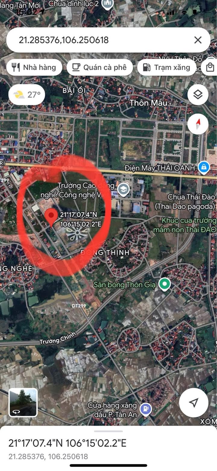 Đất nền Dĩnh Trì, Bắc Giang 139m² giá 4 tỷ - Lô góc sổ đỏ chính chủ!