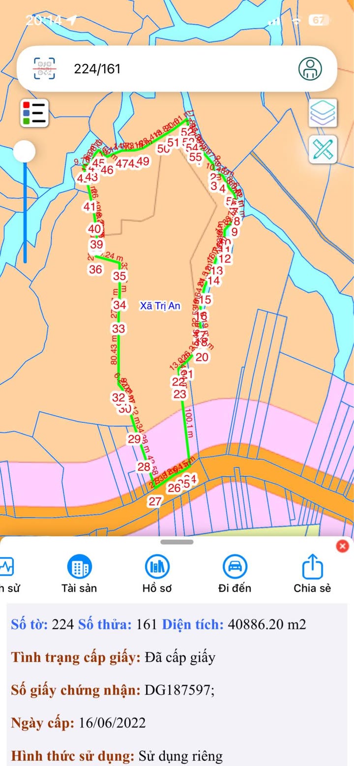 Đất thổ cư 300m² xã Trị An, Vĩnh Cửu giá 39 tỷ - Đầu tư sinh lời ngay!