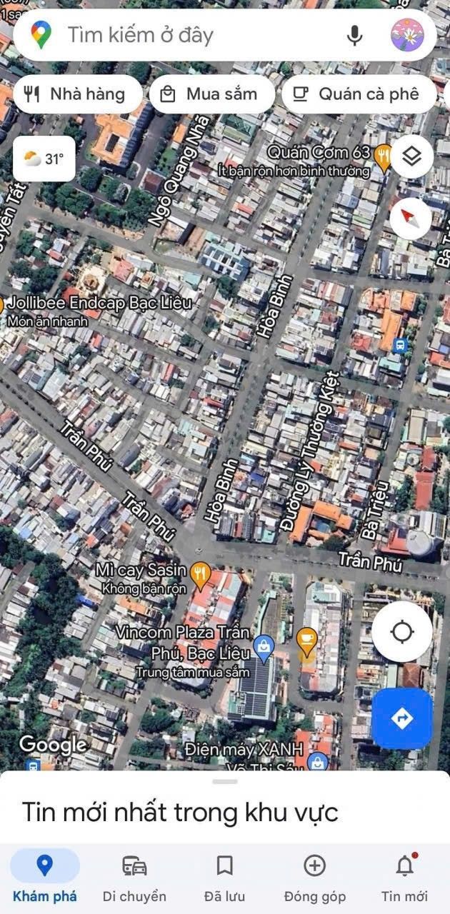 Nhà mặt tiền đường Hòa Bình, phường Bạc Liêu, diện tích 135m², giá 13.581 tỷ - Đầu tư sinh lời ngay!