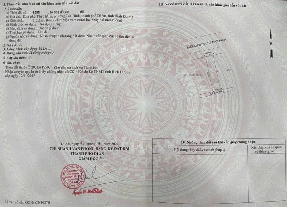 Nhà trọ Dĩ An 112m² giá 3.9 tỷ - Đầu tư sinh lời ngay!