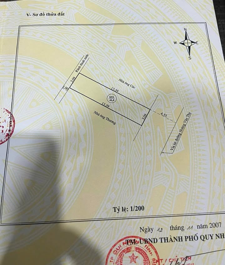 Nhà mặt tiền Hoàng Văn Thụ, Quy Nhơn 41.4m² giá 4.299 tỷ - Đầu tư sinh lời ngay!