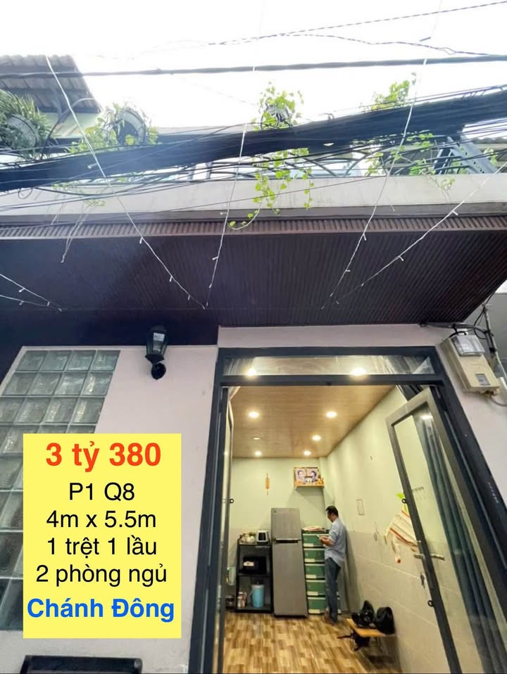 Nhà đẹp Dương Bá Trạc P1 Q8 giá 3.38 tỷ - Sẵn sàng vào ở!