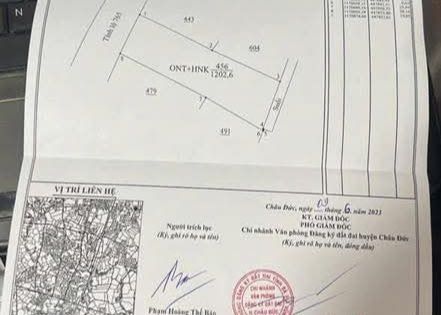 Đất thổ cư mặt tiền Đá Bạc 765, Châu Đức, BRVT 1300m² giá 5.96 tỷ - Đầu tư sinh lời ngay!