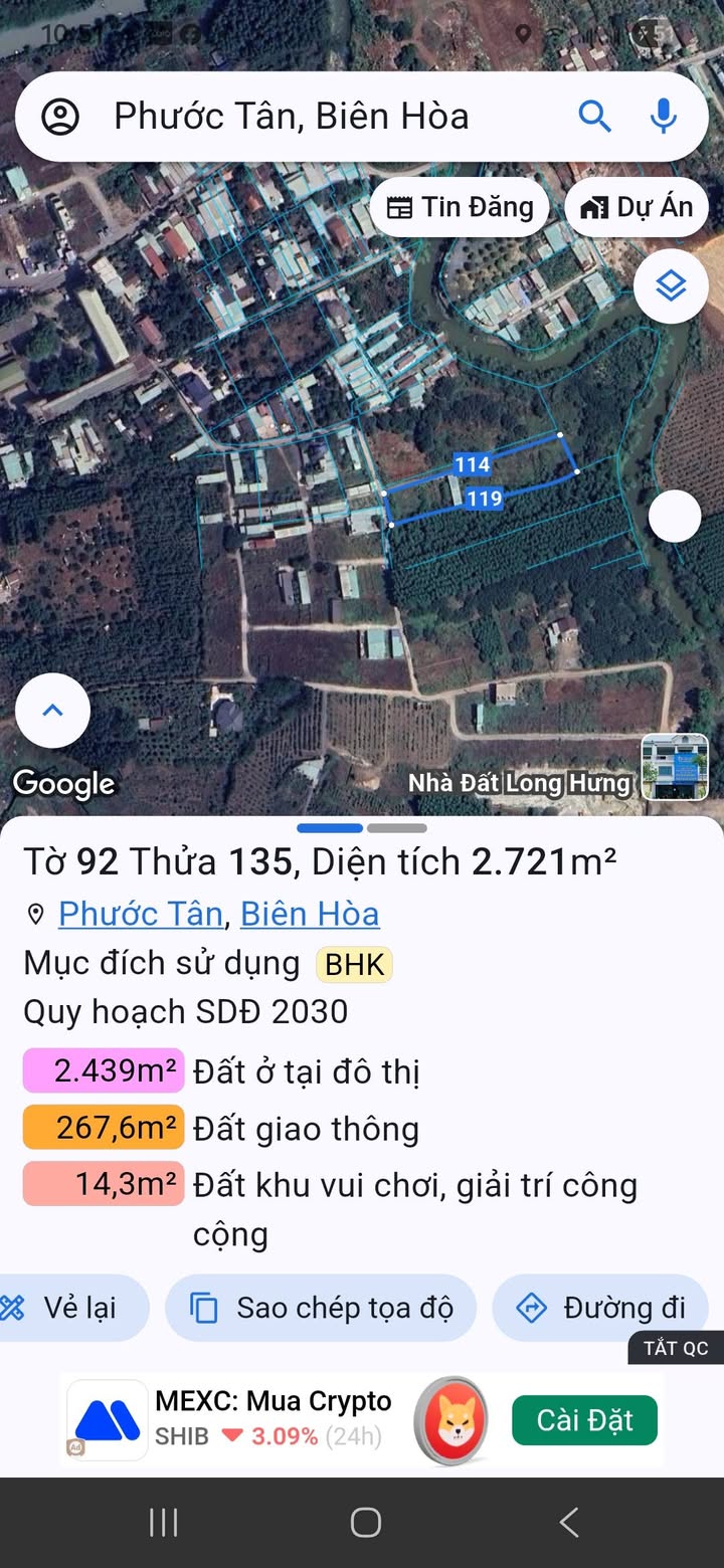 Đất nền Phước Tân Biên Hòa 200m² giá 580 triệu - Cơ hội đầu tư hiếm có!