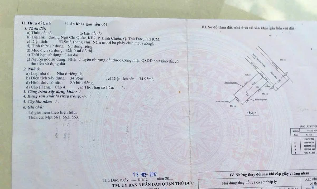 Đất nền Thủ Đức 54m² giá 3.3 tỷ - Đường xe hơi 6m, chính chủ bán gấp!