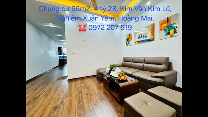 Căn hộ Kim Văn Kim Lũ Hoàng Mai 66m² giá 4.28 tỷ - Thiết kế thông minh, vào ở ngay!
