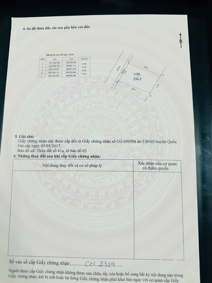 Đất nền thổ cư 230m² mặt tiền 11m tại Đồng Lư, Quốc Oai - Giá chỉ 713 triệu