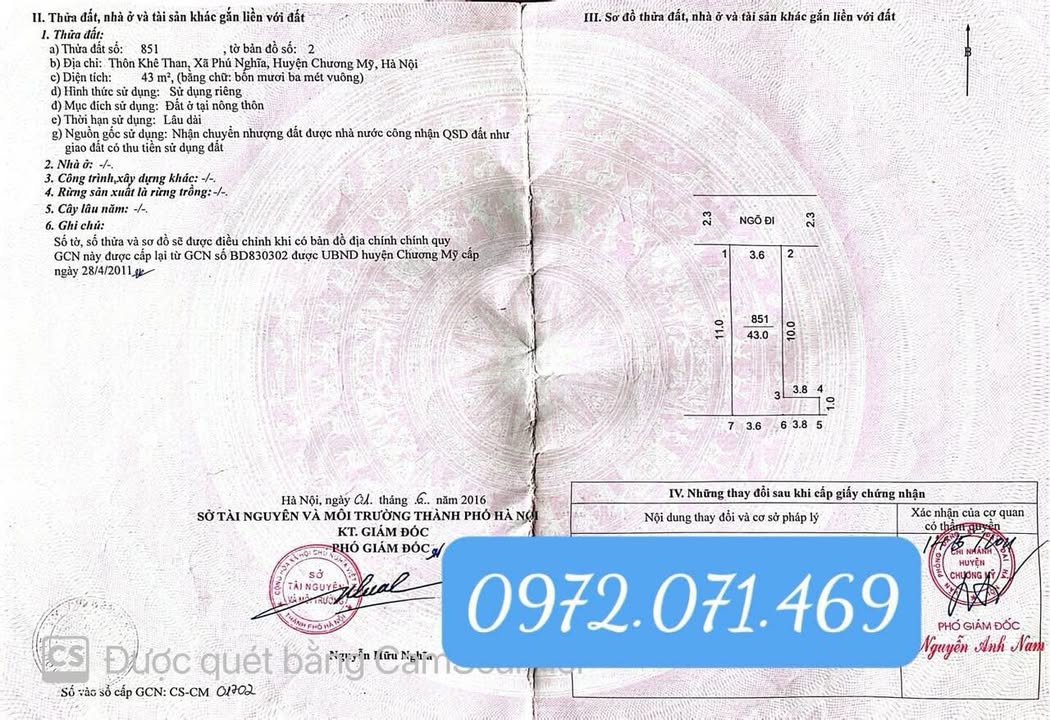 Đất nền Phú Nghĩa 43m² giá thỏa thuận - Đường ô tô thông thoáng, khu dân cư văn minh!