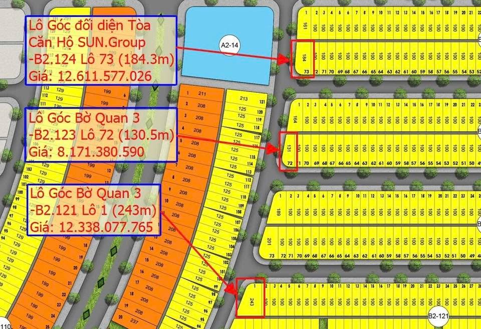 Đất nền lô góc Bờ Quan 3, Hòa Quý, Đà Nẵng 130.5m² giá 8.171 tỷ - Cơ hội đầu tư tuyệt vời!