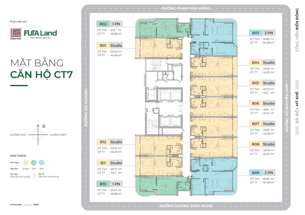 Căn hộ The Soleil Đà Nẵng 50m² giá 2.95 tỷ - Sẵn sàng nhận nhà ở ngay!