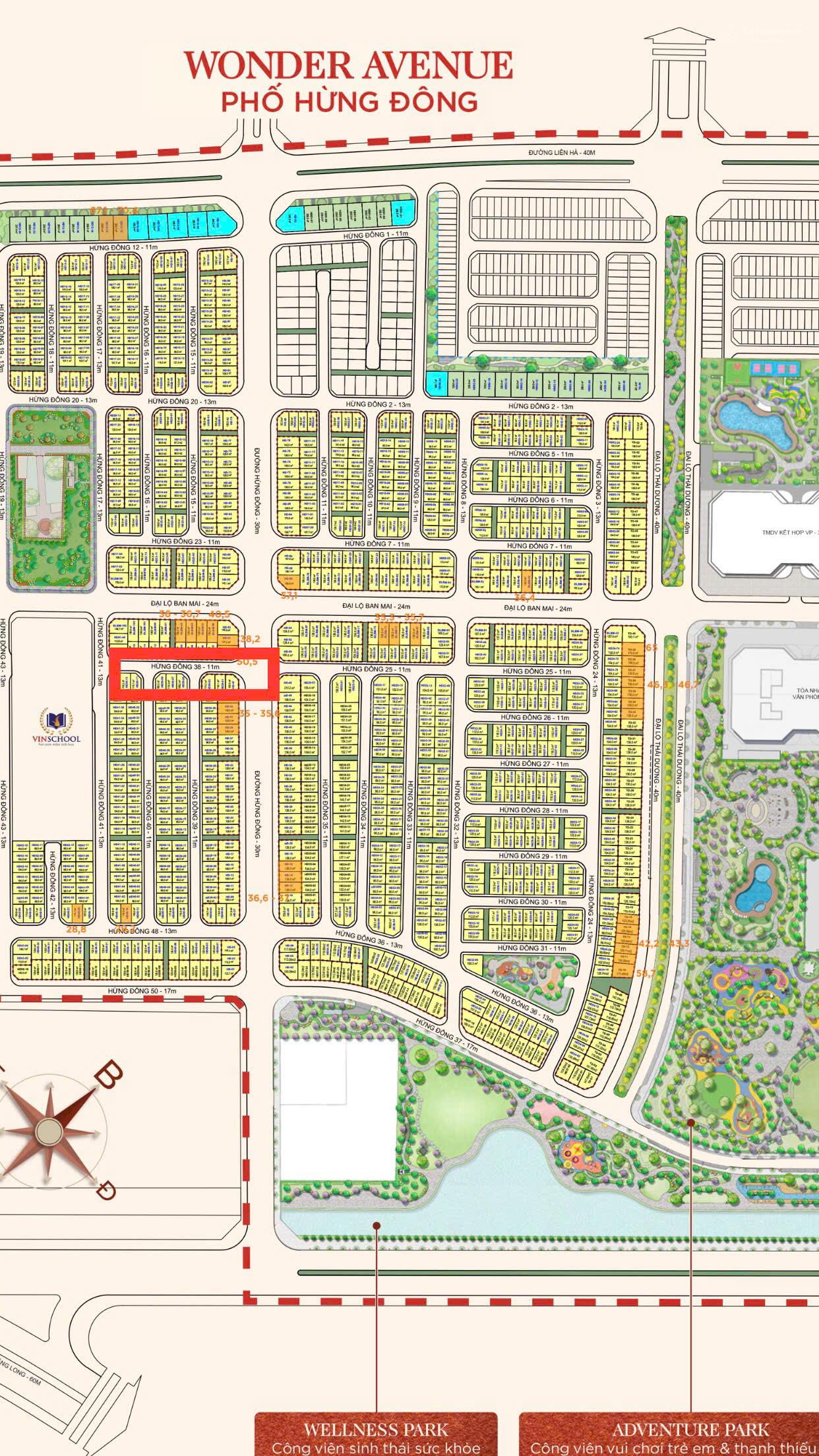 Nhà liền kề Vinhomes Wonder City 120m² giá 21.3 tỷ - Đầu tư sinh lời ngay!