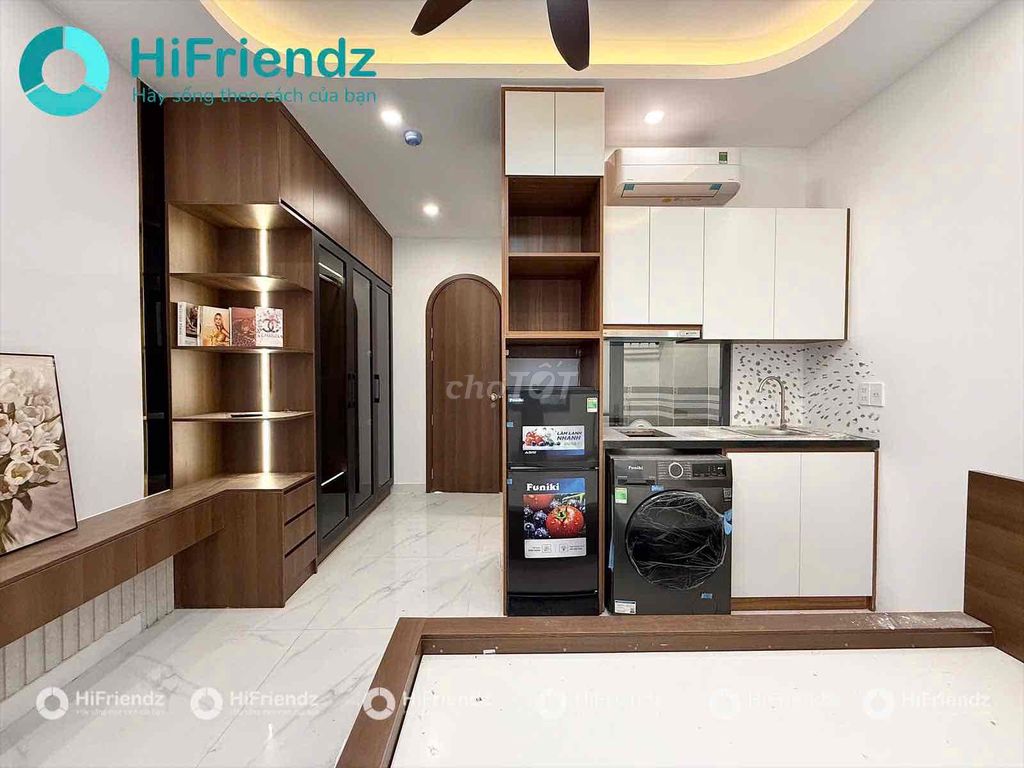 Căn hộ dịch vụ cao cấp tại Gò Vấp 28m² giá 5.8 triệu - Full nội thất mới xây