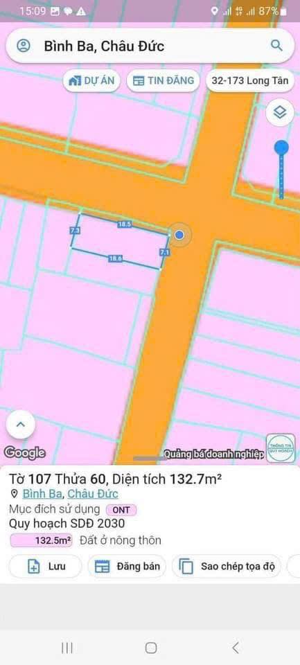 Nhà cấp 4 góc 2 mặt tiền đường nhựa số 6, Châu Đức 145m² giá 2.2 tỷ - Đầu tư sinh lời ngay!