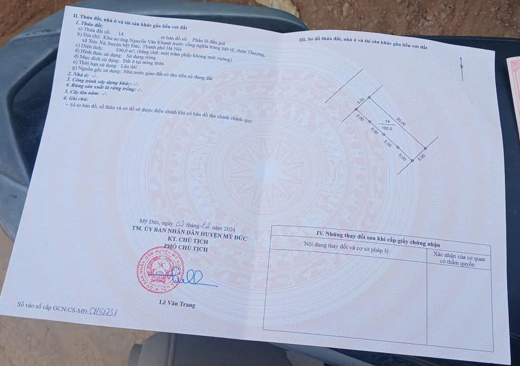 Đất đấu giá AO Ông Khanh Xuy Xá 100m² giá 1.8 tỷ - Sổ đỏ chính chủ sẵn sàng!