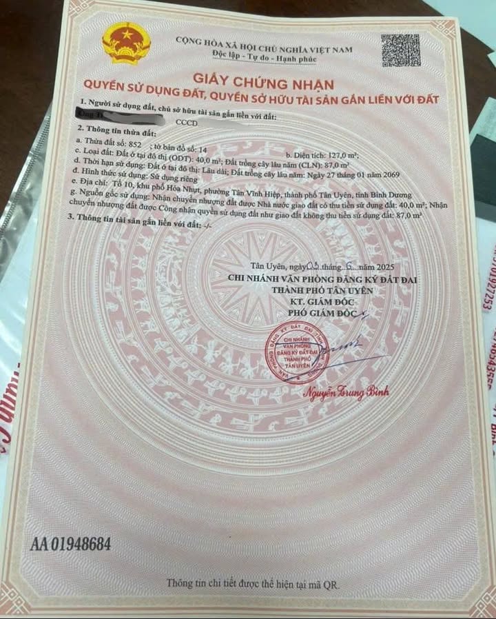 Lô Đất Mặt Tiền Đường DX06, Tân Khánh, 125m², Giá 1.7 tỷ - Cơ Hội Vàng Đầu Tư!