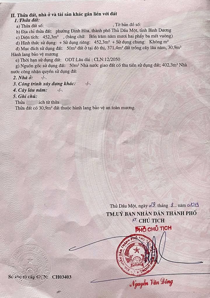 Lô đất mặt tiền đường DX, Chánh Hiệp, 452m² giá 4.7 tỷ - Cơ hội đầu tư tốt!