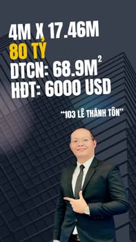 Nhà mặt tiền Lê Thánh Tôn, Quận 1, Diện tích 69m² - Cơ hội đầu tư đẳng cấp!
