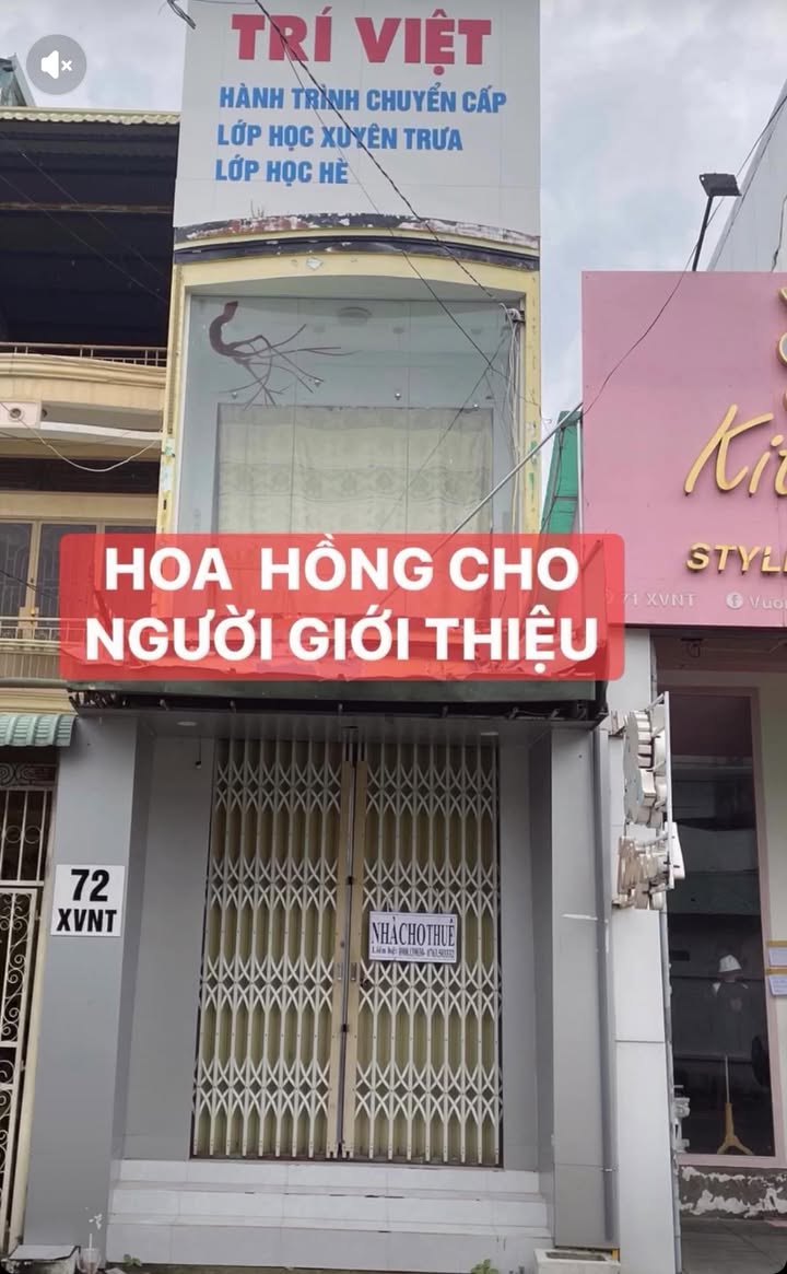 Nhà cho thuê mặt tiền Xô Viết Nghệ Tĩnh, Ninh Kiều, Cần Thơ 72m² chỉ 13 triệu/tháng - Cơ hội kinh doanh tuyệt vời!