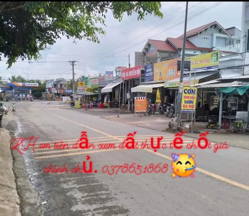 Bán đất mặt tiền chợ Huyền Hội Càng Long 244m² - Giá tốt hiếm có!