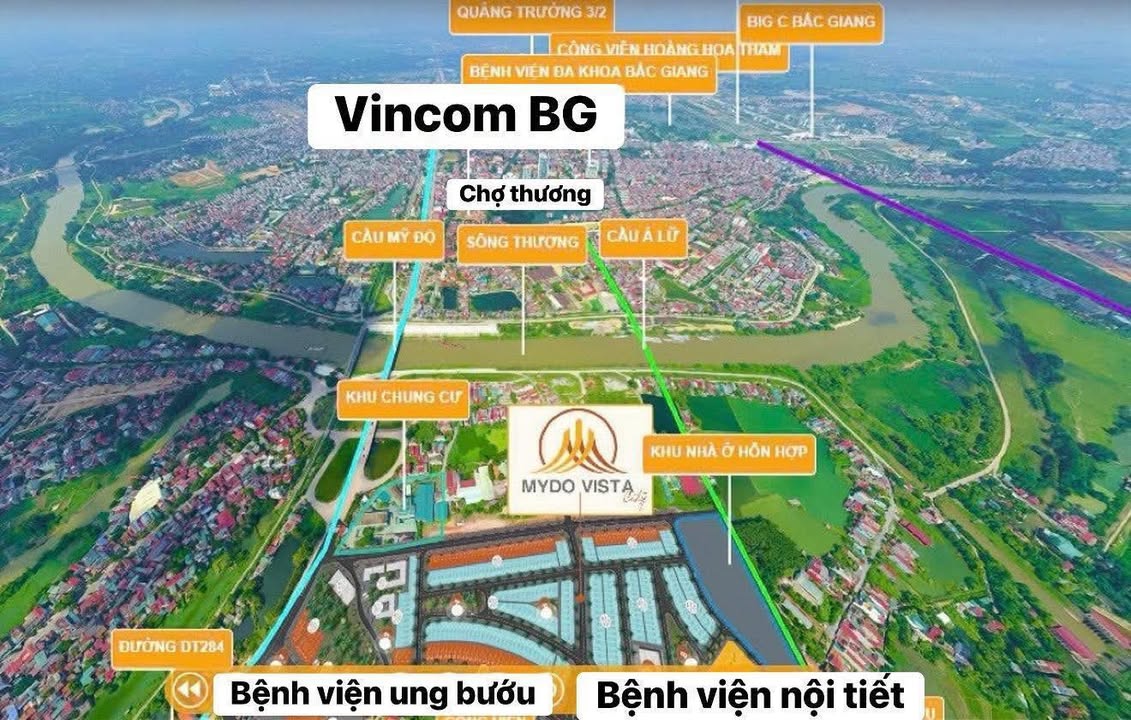Đất dự án Mỹ Độ Vista Bắc Giang 88m² giá 3.4 tỷ - Đầu tư sinh lời ngay!