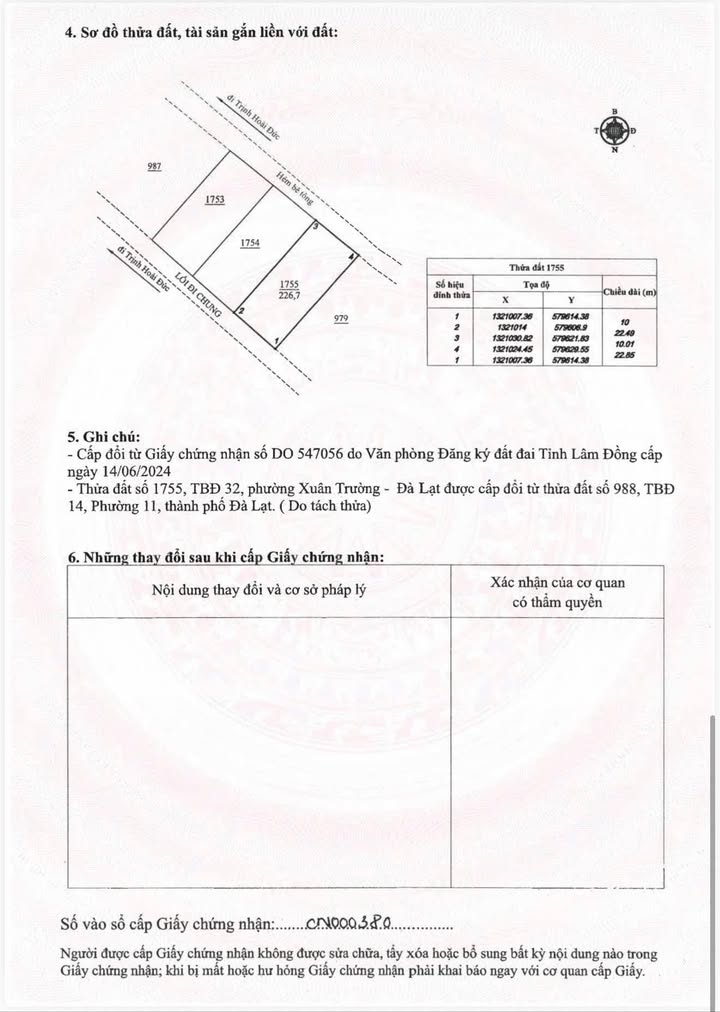 Đất hai mặt tiền đường Trịnh Hoài Đức, Đà Lạt - 226m² - Phù hợp xây biệt thự nghỉ dưỡng!