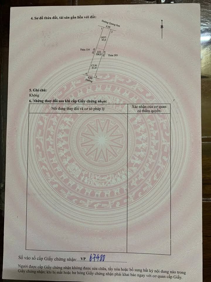 Đất thổ cư 45m² tại đường Quang Sơn, Tam Điệp - Giá thương lượng hấp dẫn!