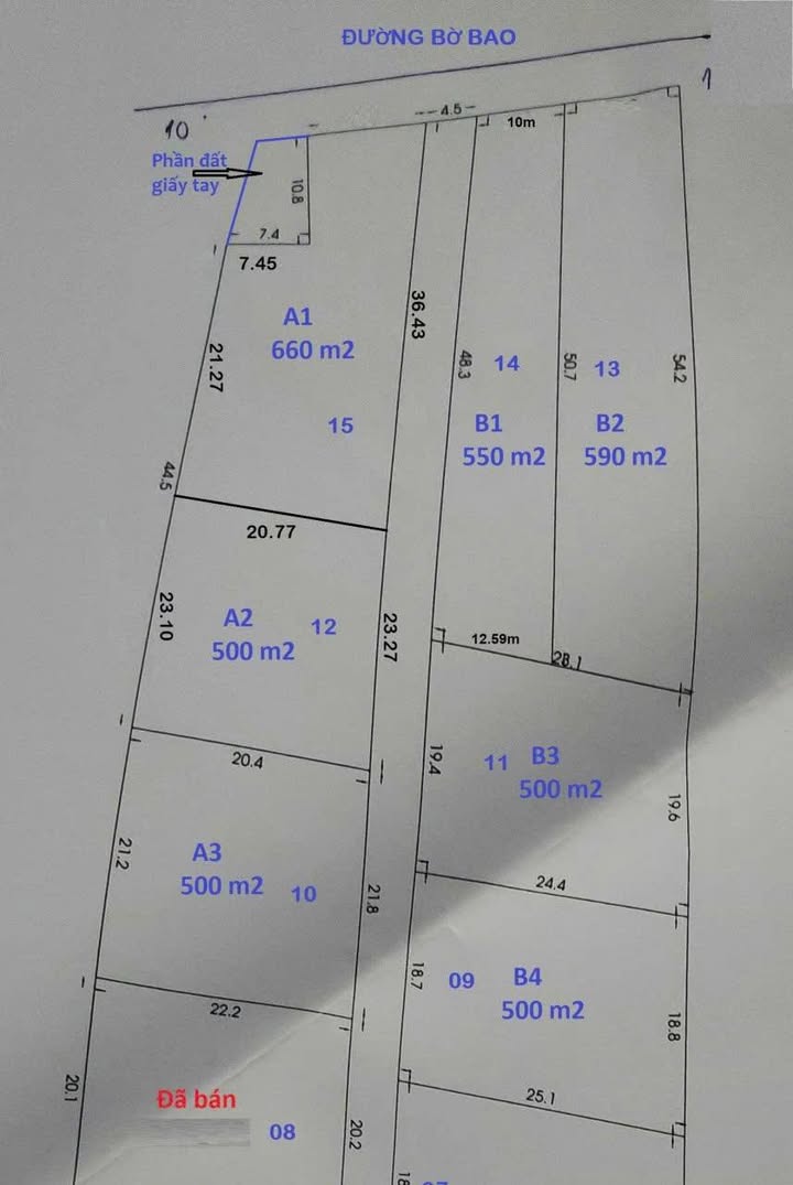 Bán đất trồng cây Bình Mỹ Củ Chi 500m² giá 1.6 tỷ - Sổ hồng riêng từng lô!