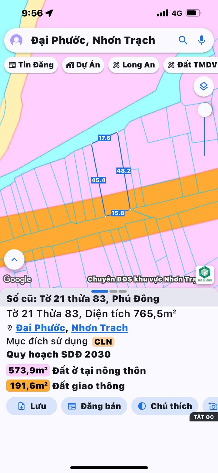 Lô đất mặt đường Võ Thị Sáu, Xã Đại Phước, 765,5m² - Đầu tư sinh lời ngay!