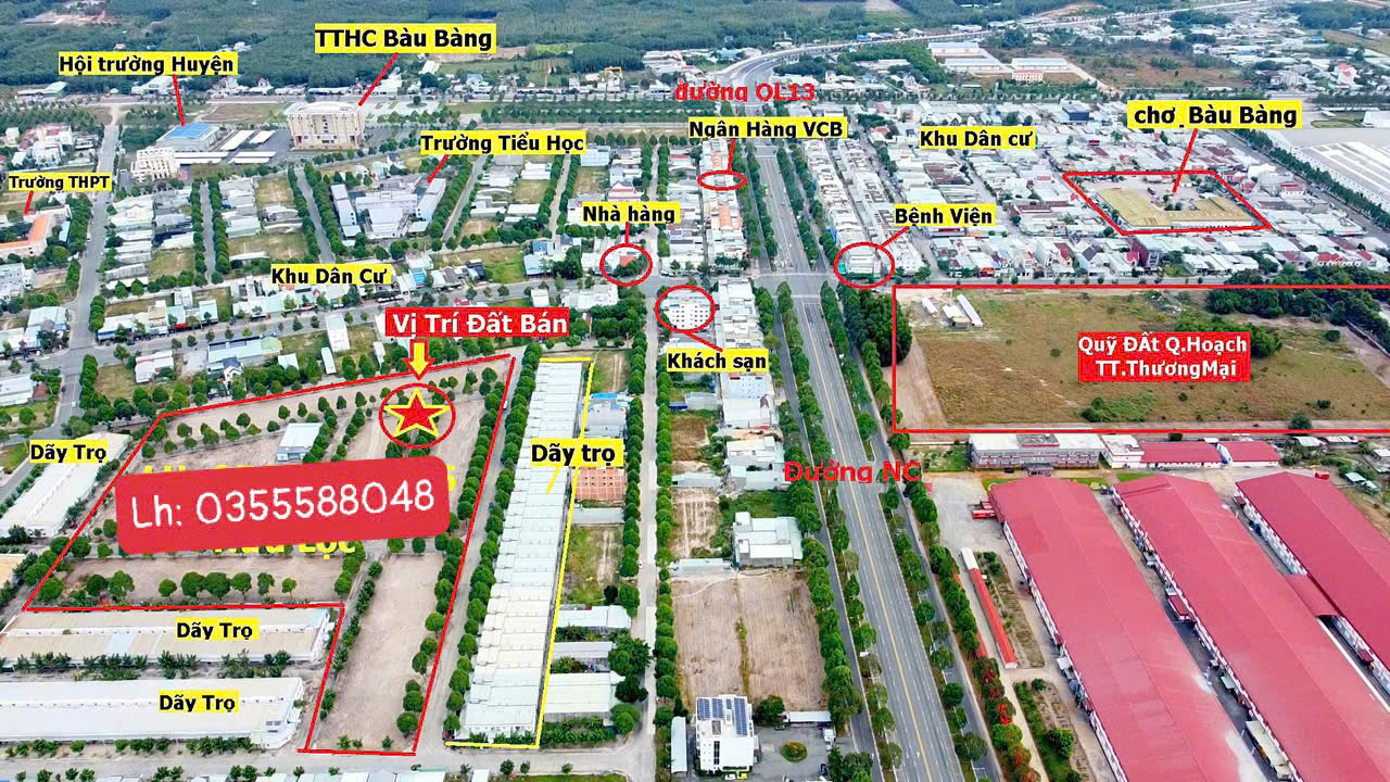 Đất nền Bàu Bàng 88m² giá 1.33 tỷ - Sổ hồng công chứng ngay!