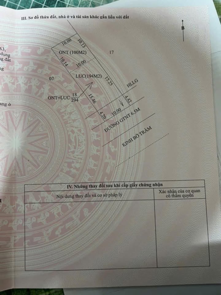 Đất nền 294m² tại Thạnh Lộc, Vĩnh Thạnh - Giá thỏa thuận hấp dẫn!