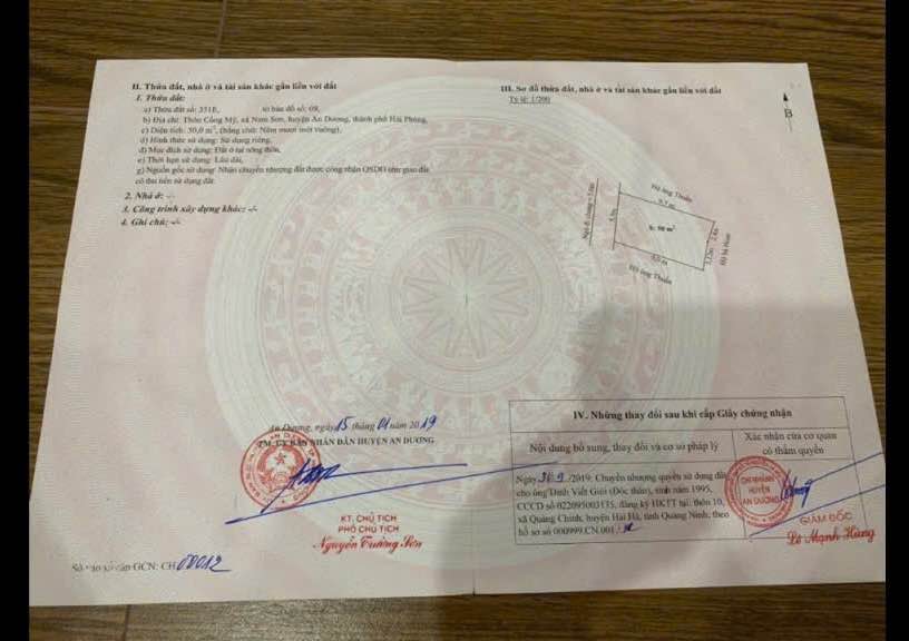 Đất nền đẹp tại thôn Mỹ Tranh, xã Nam Sơn, An Dương, 50m² giá 1.05 tỷ - Cơ hội đầu tư tuyệt vời!