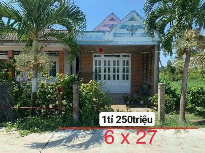 Nhà bán Tân Trụ, Long An 162m² giá 1.25 tỷ - Mặt tiền đường thoáng đãng!