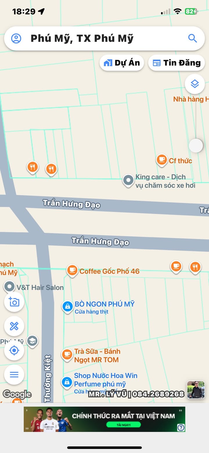 Đất nền kinh doanh đường Trần Hưng Đạo, Phú Mỹ 420m² - Vị trí đắc địa đầu tư!