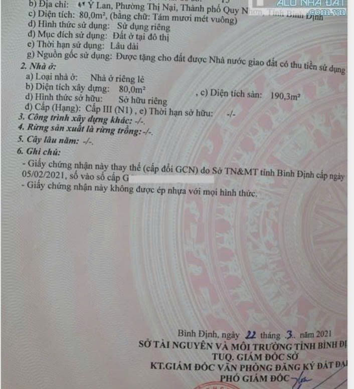 Nhà mặt tiền đường Ỷ Lan, phường Thị Nại, TP. Quy Nhơn 80m² giá 11.7 tỷ - Cơ hội đầu tư tuyệt vời!