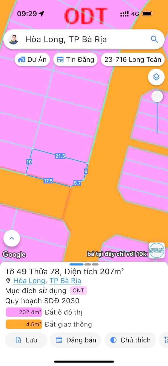 Lô góc biệt thự phường Hòa Long 207m² - Đầu tư sinh lời ngay!