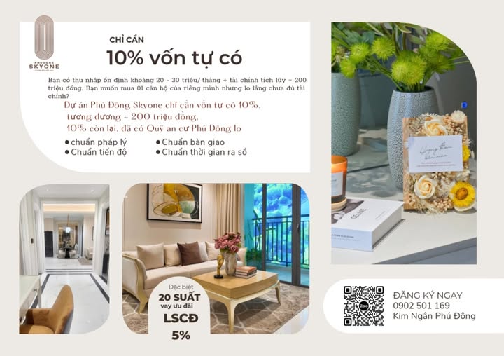 Căn hộ Phú Đông Skyone Dĩ An 47m² giá chỉ từ 2.1 tỷ - Nhiều ưu đãi hấp dẫn!