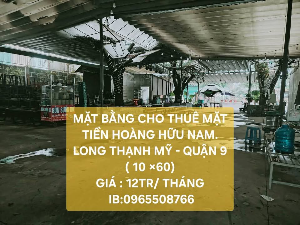 Mặt bằng cho thuê mặt tiền đường Hoàng Hữu Nam, Thủ Đức 600m² - Phù hợp kinh doanh ăn uống