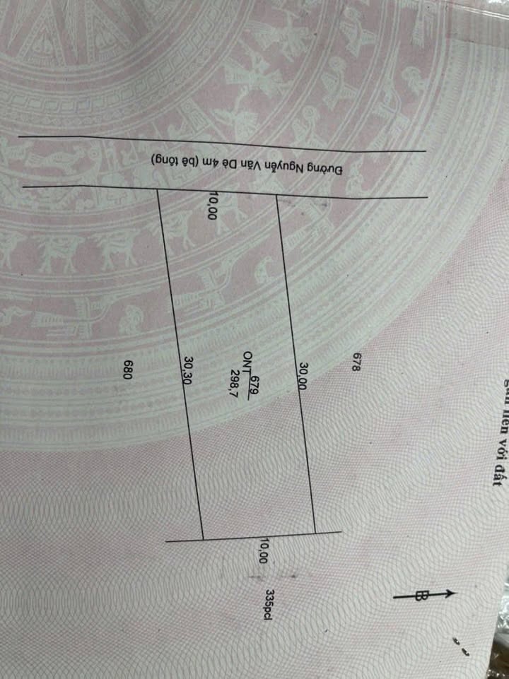 Đất nền mặt tiền đường Nguyễn Văn Dê, xã Mỹ Thạnh, huyện Tân Trụ 300m² giá 1.15 tỷ - Đầu tư sinh lời ngay!