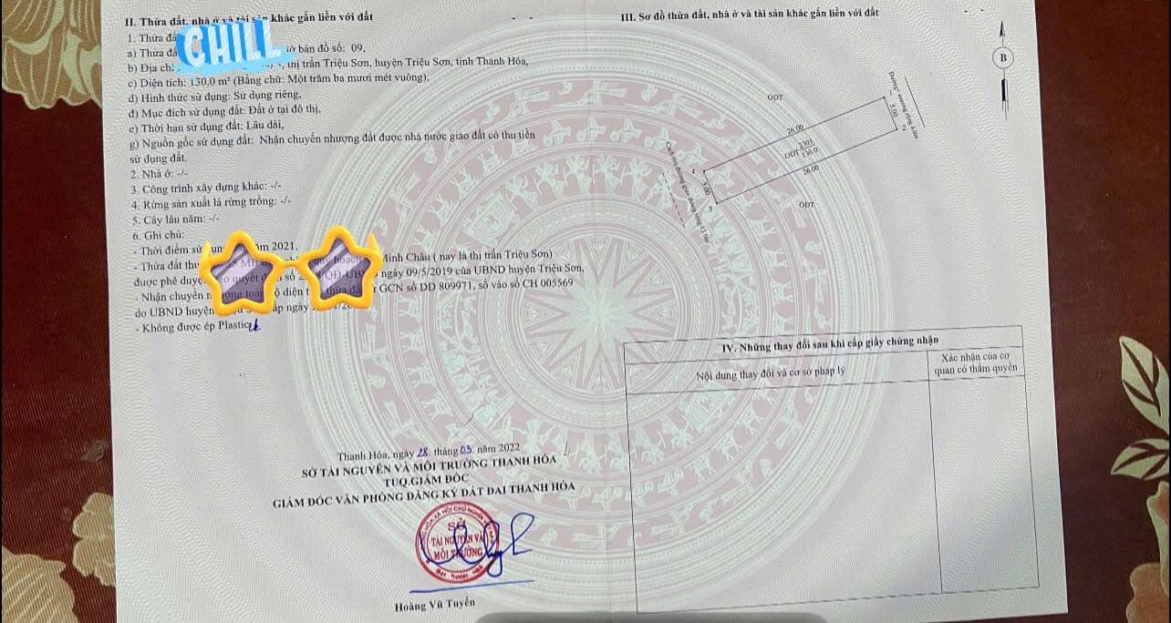 Đất nền Triệu Sơn 130m² giá thỏa thuận - Cơ hội đầu tư không thể bỏ qua!