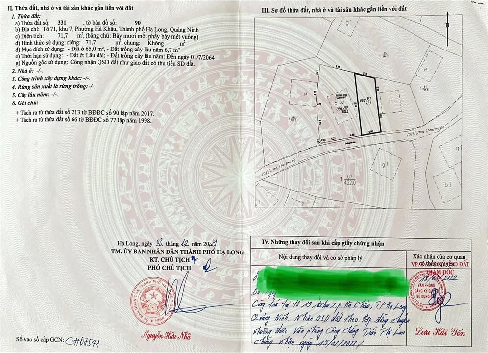 Đất nền Việt Hưng 71m² giá 1 tỷ - Chính chủ bán gấp!