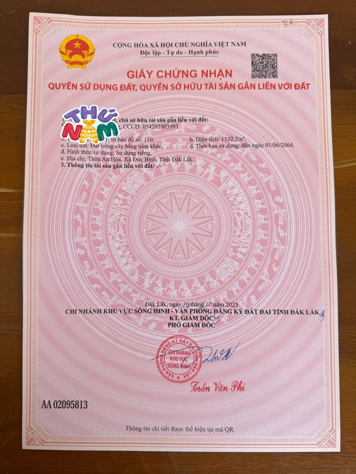 Đất nền Sông Hinh 1500m² giá 300 triệu - Phù hợp làm nhà vườn!