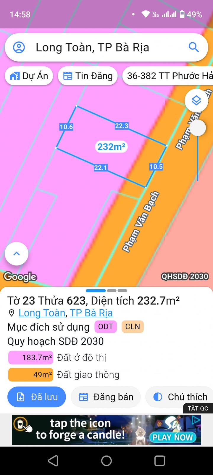 Đất nền Phạm Văn Bạch, Long Toàn, 224.4m², Giá 3.8 tỷ - Pháp lý rõ ràng!