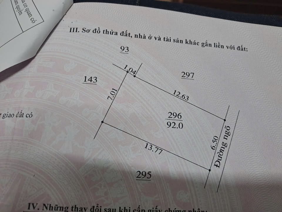 Đất thổ cư Quang Châu, Việt Yên 92m² chỉ 1 tỷ - Chính chủ bán gấp!