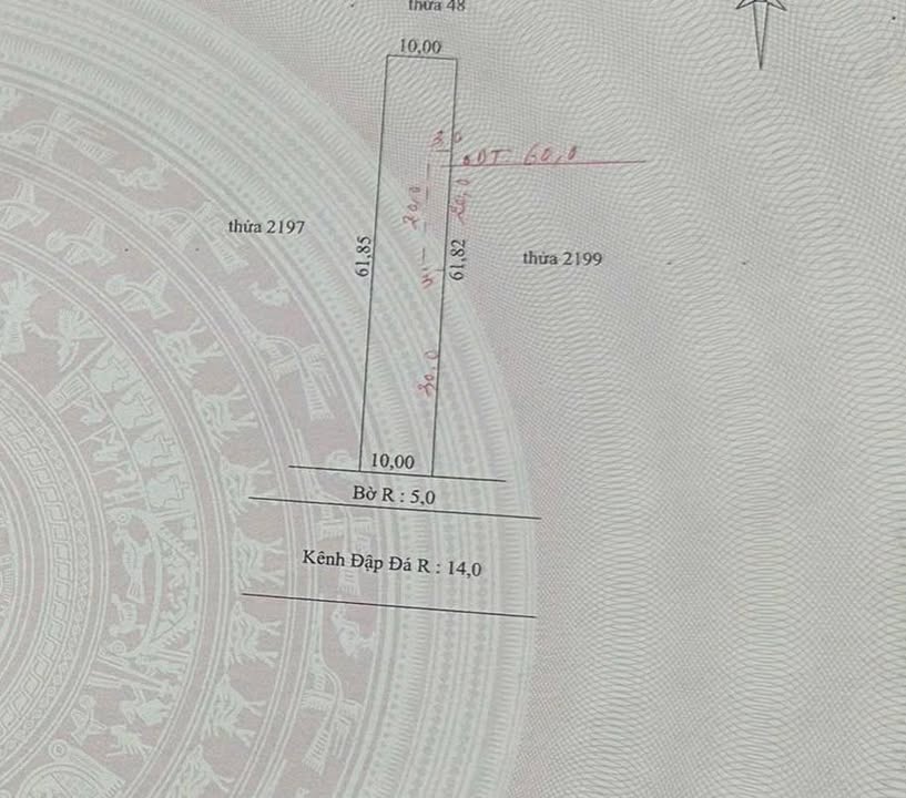 Đất nền đường Kênh Đập Đá, Vĩnh Thông, 618m² giá chỉ 900 triệu - Đầu tư sinh lời!