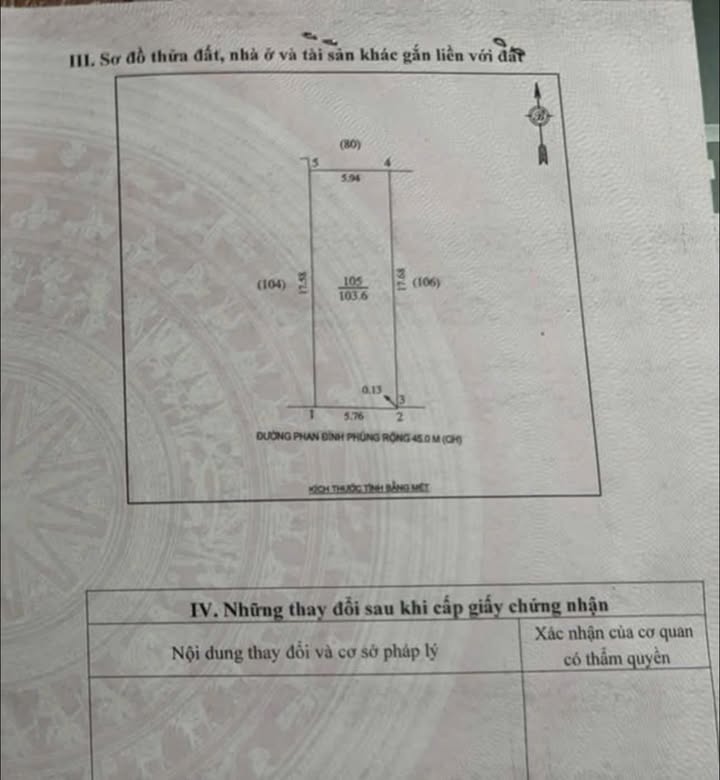 Nhà mặt tiền đường Phan Đình Phùng, TP Vinh 103.6m² - Vị trí kinh doanh đắc địa!